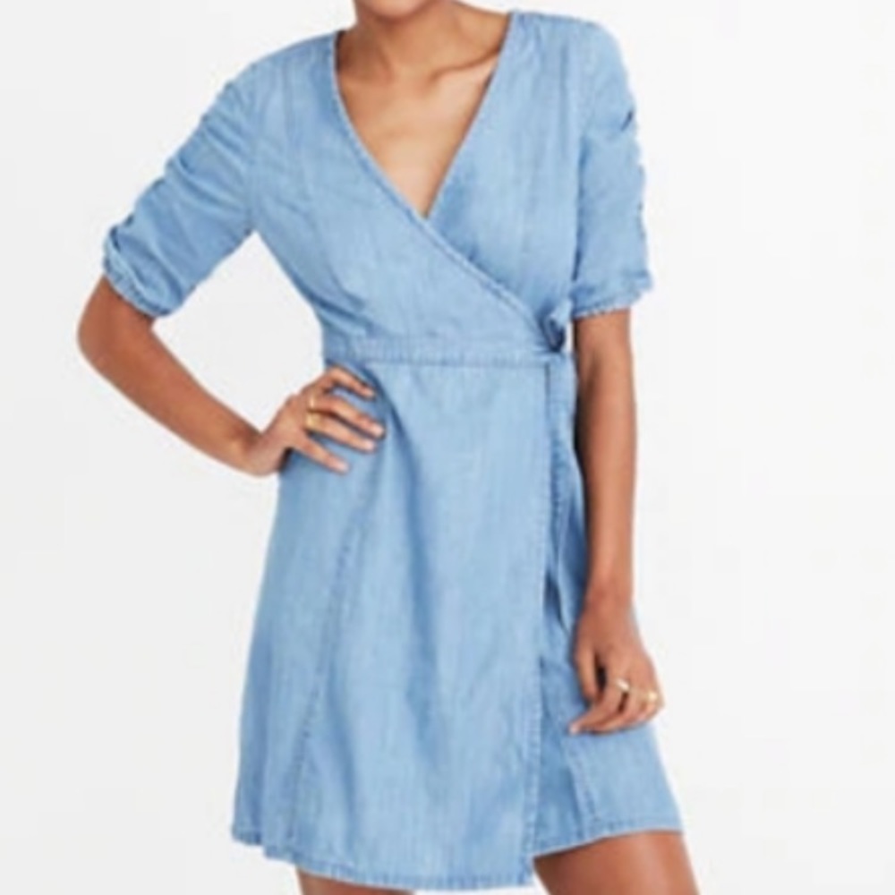 Madewell Denim Wrap Dress